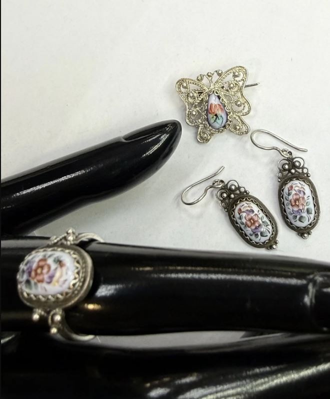 Украшение набор финифть