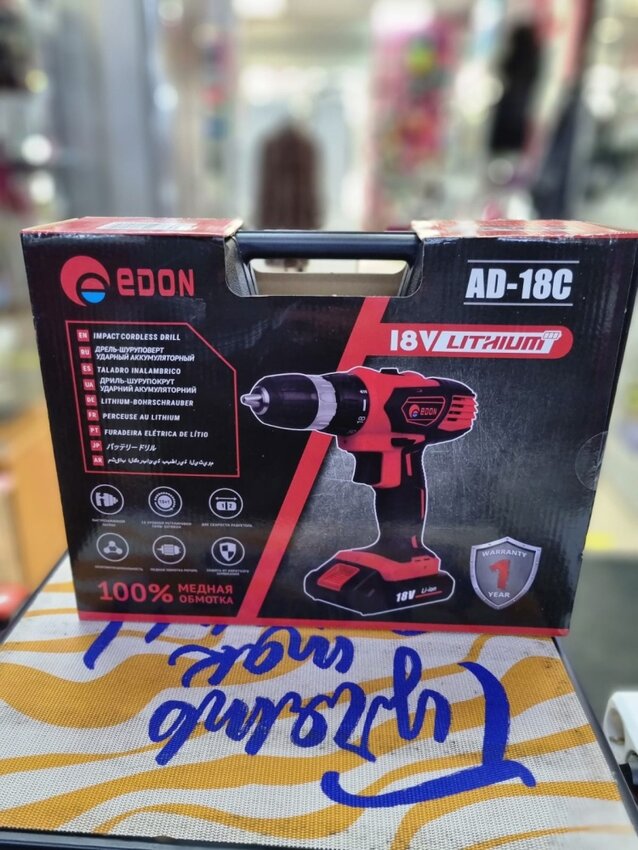 Шуруповерт  EDON 18v