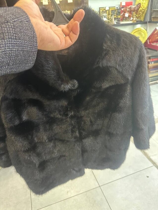 Полушубок Норка 44-46 черный