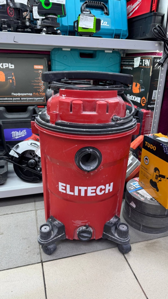 Строительный пылесос elitech пс 12-35а